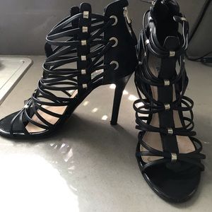 Guess strappy open toe pumps